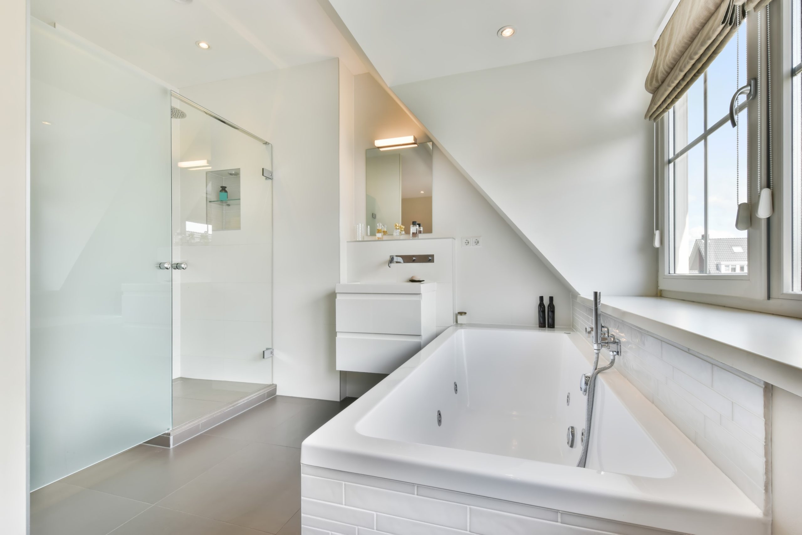 A small bathroom interior